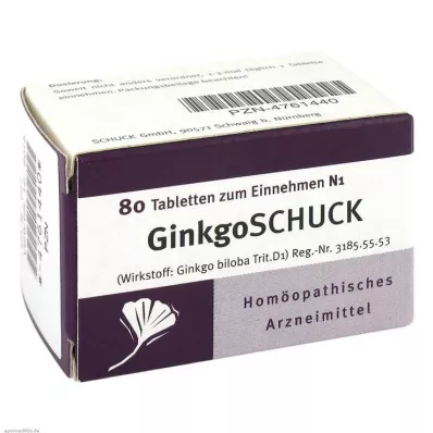 GINKGOSCHUCK Tablety, 80 ks GINKGOSCHUCK Tablety, 80 ks