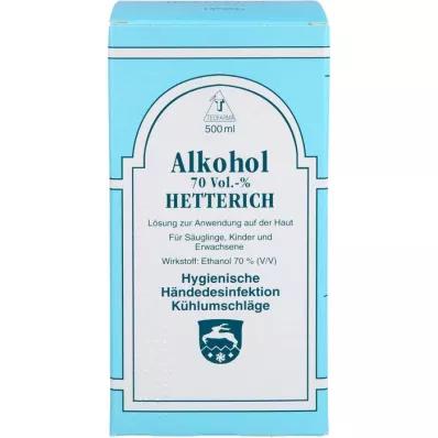 ALKOHOL 70 % V/V Hetterich, 500 ml ALKOHOL 70 % V/V Hetterich, 500 ml