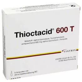THIOCTACID 600 T injekční roztok, 5X24 ml