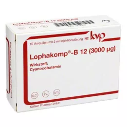 LOPHAKOMP B12 3 000 μg injekční roztok, 10X2 ml