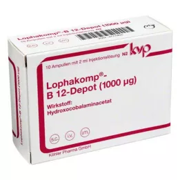 LOPHAKOMP B 12 Depot 1000 μg injekčního roztoku, 10X2 ml