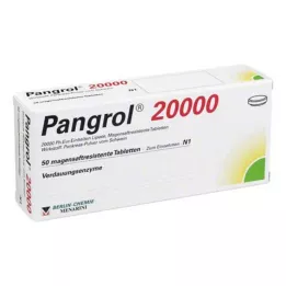 PANGROL 20 000 gastrorezistentních tablet, 50 ks