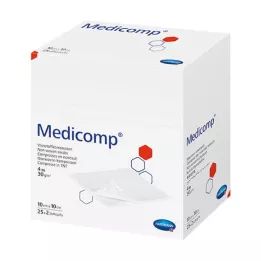 MEDICOMP Netkaná sestava nesterilní 10x10 cm 4vrstvá, 100 ks