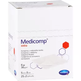 Medicompy Extra komprese 5x5 cm sterilní, 25x2 ks