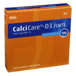 CALCICARE D3 forte šumivé tablety, 100 ks
