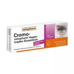 CROMO-RATIOPHARM Oční kapky jednotlivá dávka, 20X0,5 ml