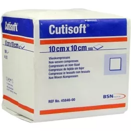 CUTISOFT Vlies komprimuje 10x10 cm nestel, 100 ks