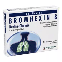 BROMHEXIN 8 potahovaných tablet Berlin Chemie, 20 ks