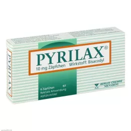 PYRILAX 10 mg čípky, 6 ks