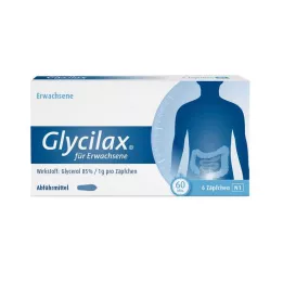 GLYCILAX Čípky pro dospělé, 6 ks