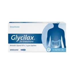 GLYCILAX Čípky pro dospělé, 12 ks