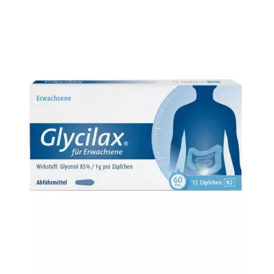 GLYCILAX Čípky pro dospělé, 12 ks