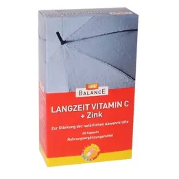 Go Bilance Dlouhodobý vitamin C + Zinek Depot Retard kapsle, 60 ks