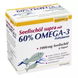 SEEFISCHÖL Supra s 60 % Omega-3 tuků, měkké tobolky, 100 ks