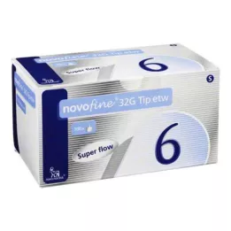 NOVOFINE Kanyly 6 mm 32 G hrot etw, 100 ks