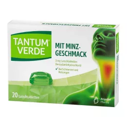 TANTUM VERDE 3 mg pastilky s mátovou příchutí, 20 ks