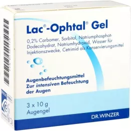 LAC OPHTAL GEL, 3x10 g