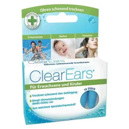 Clearears špunty do uší na odstranění vody, 10 kusů