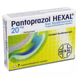 PANTOPRAZOL HEXAL b.Pálení žáhy gastrorezistentní tablety, 7 ks