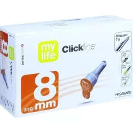 MYLIFE Clickfine pero jehly 8 mm, 100 ks