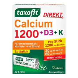 Taxofit Calcium 1200 + D3 + K Direct Sticks, 20 ks