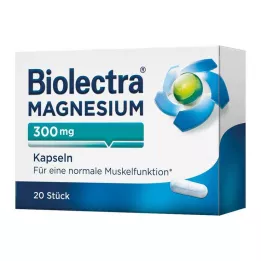 BIOLECTRA Hořčík 300 mg tobolky, 20 ks