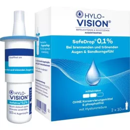 HYLO-VISION SafeDrop 0,1% oční kapky, 2x10 ml