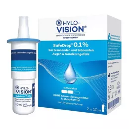 HYLO-VISION SafeDrop 0,1% oční kapky, 2X10 ml