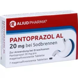 PANTOPRAZOL AL 20 mg na sodbr.MagenatsAftres.tabl., 7 ks