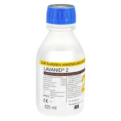 Lavanid 2 roztok na výplach ran, 125 ml