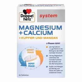 DOPPELHERZ Hořčík+Vápník+Měď+Mangan syst.Tab., 60 ks