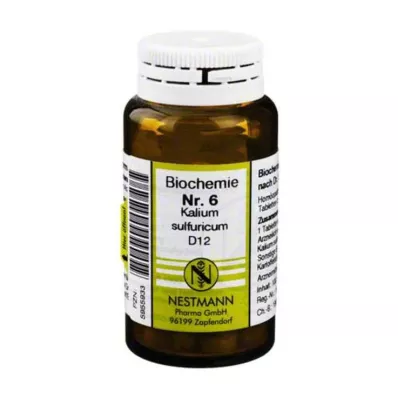 BIOCHEMIE 6 draselné soli sulfuricum D 12 tablet, 100 ks