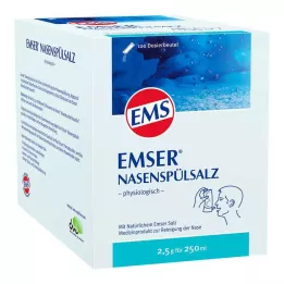 EMSER Fyziologická láhev se solí na vyplachování nosu, 100 ks
