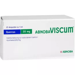 ABNOBAVISCUM Quercus 20 mg ampule, 21 ks