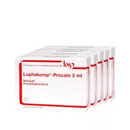 LOPHAKOMP Prokain 2 ml injekčního roztoku, 50X2 ml