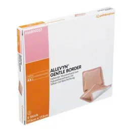Allevyn Gentle Border 17,5x17,5 cm obvaz, 5 ks
