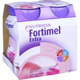 FORTIMEL Extra Strawberry Taste, 4x200 ml
