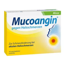 MUCOANGIN Máta 20 mg pastilky, 18 ks