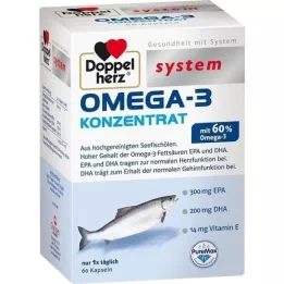 DOPPELHERZ Omega-3 koncentrátové systémové kapsle, 60 ks