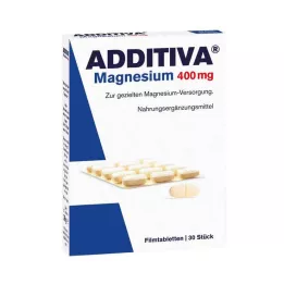 ADDITIVA Hořčík 400 mg potahované tablety, 30 ks