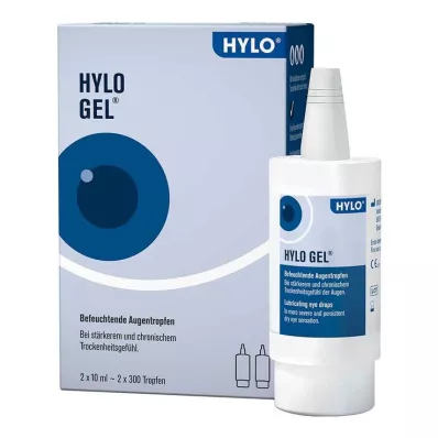 HYLO-GEL Oční kapky, 2X10 ml