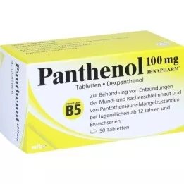 PANTHENOL 100 mg Jenapharm Tablets, 50 ks