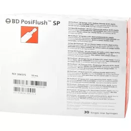 BD POSIFLUSH SP Předplněné injekční stříkačky proplachovacího systému, 30X10 ml
