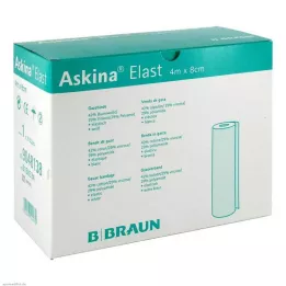 ASKINA Elastická bandáž 8 cmx4 m volně ložená, 20 ks