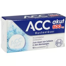 ACC Akutní 600 šumivé tablety, 10 ks
