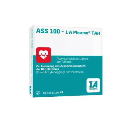ASS 100-1A Pharma TAH Tablety, 50 ks ASS 100-1A Pharma TAH Tablety, 50 ks