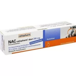 NAC-ratiopharm Akutní 200 mg kašel pájecí Brokel., 20 ks
