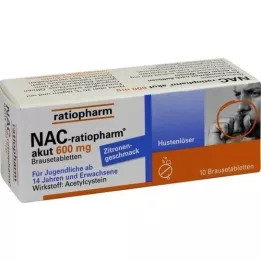 NAC-ratiopharm Akutní 600 mg kašel pájecí makléř., 10 ks