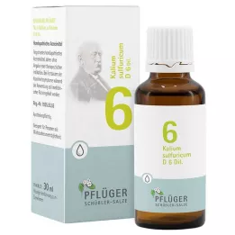 BIOCHEMIE Pflüger 6 Kalium sulfuricum D 6 kapek, 30 ml
