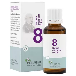 BIOCHEMIE Pflüger 8 Natrium chloratum D 6 kapek, 30 ml